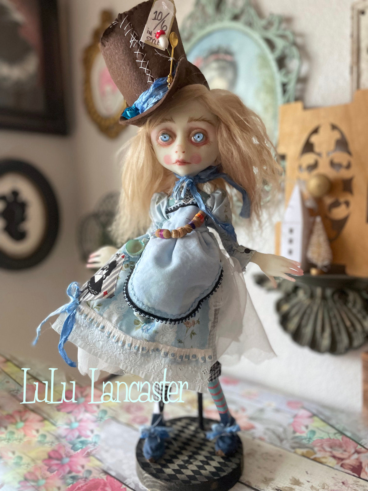 Alice Hatter Mashup LuLu's Wonderland Original LuLu Lancaster Art Doll