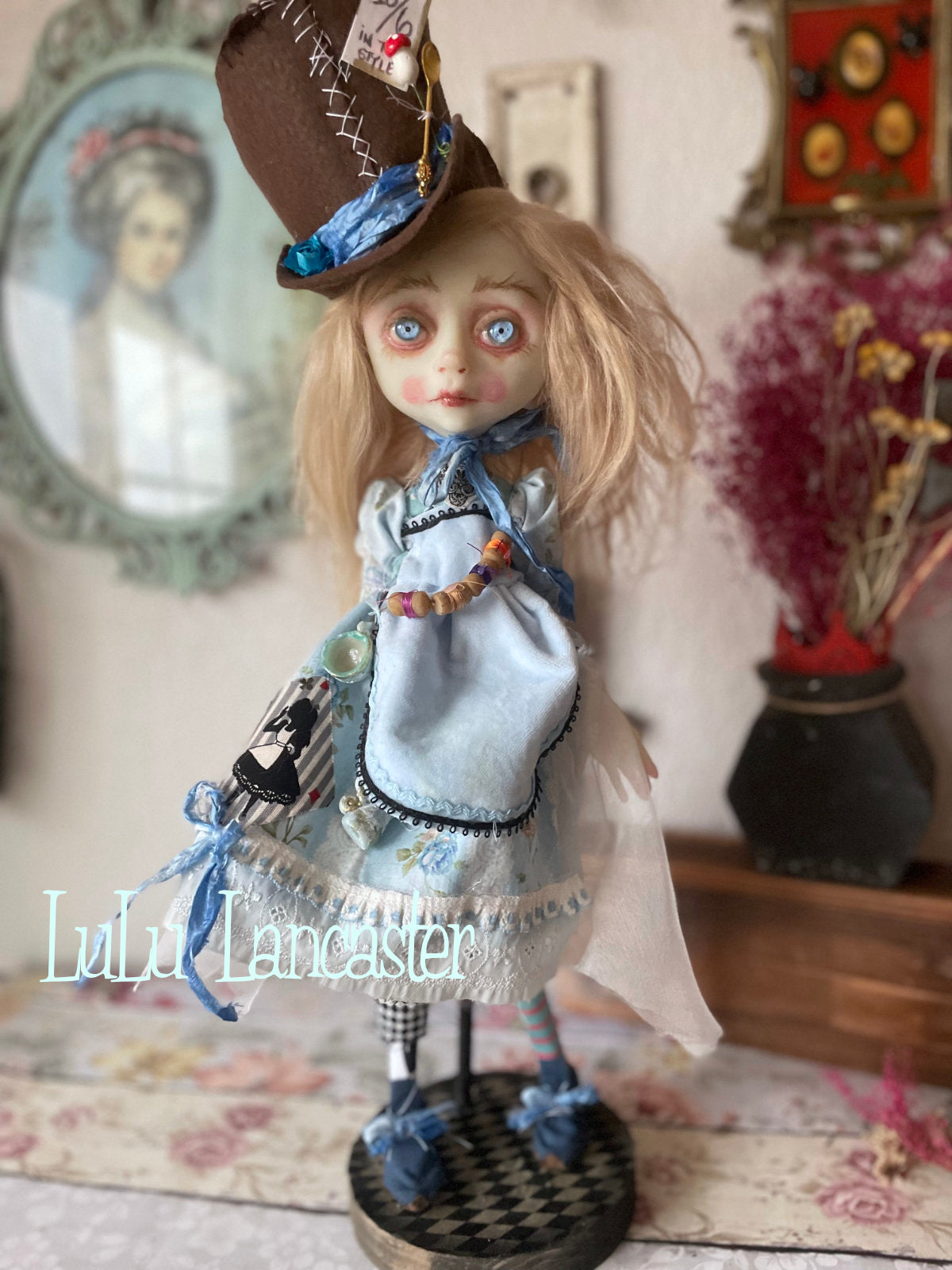Alice Hatter Mashup LuLu's Wonderland Original LuLu Lancaster Art Doll