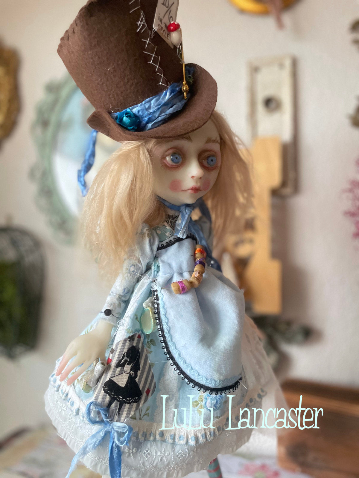 Alice Hatter Mashup LuLu's Wonderland Original LuLu Lancaster Art Doll