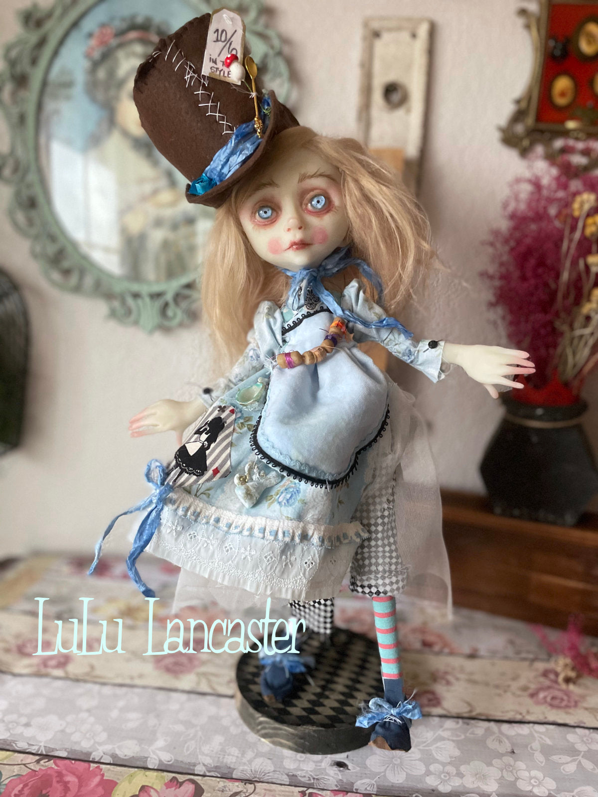 Alice Hatter Mashup LuLu's Wonderland Original LuLu Lancaster Art Doll