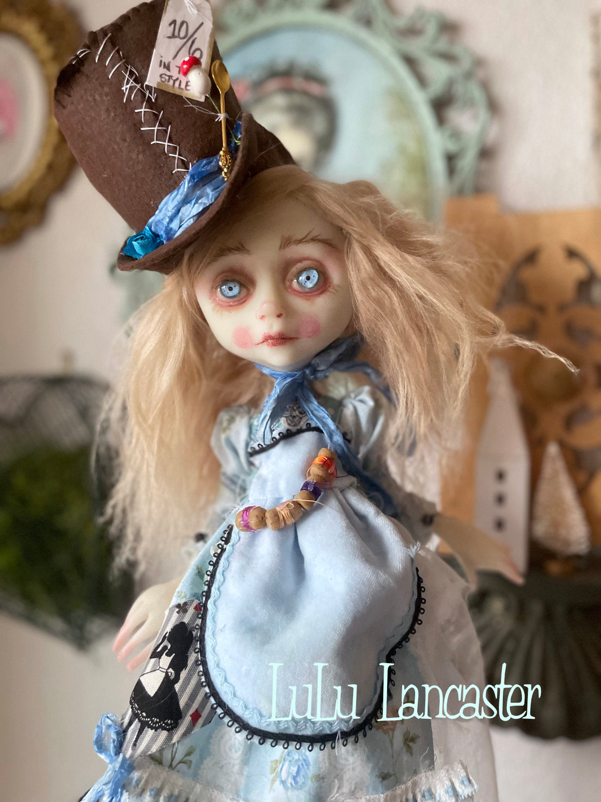 Alice Hatter Mashup LuLu's Wonderland Original LuLu Lancaster Art Doll