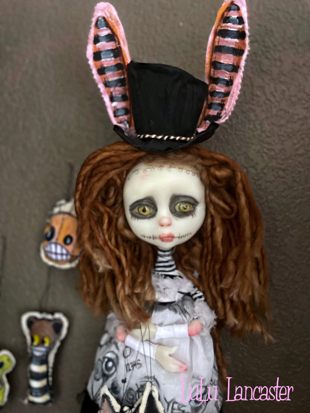 Embrette Little Nightmares Goth Bunny Original LuLu Lancaster Art Doll