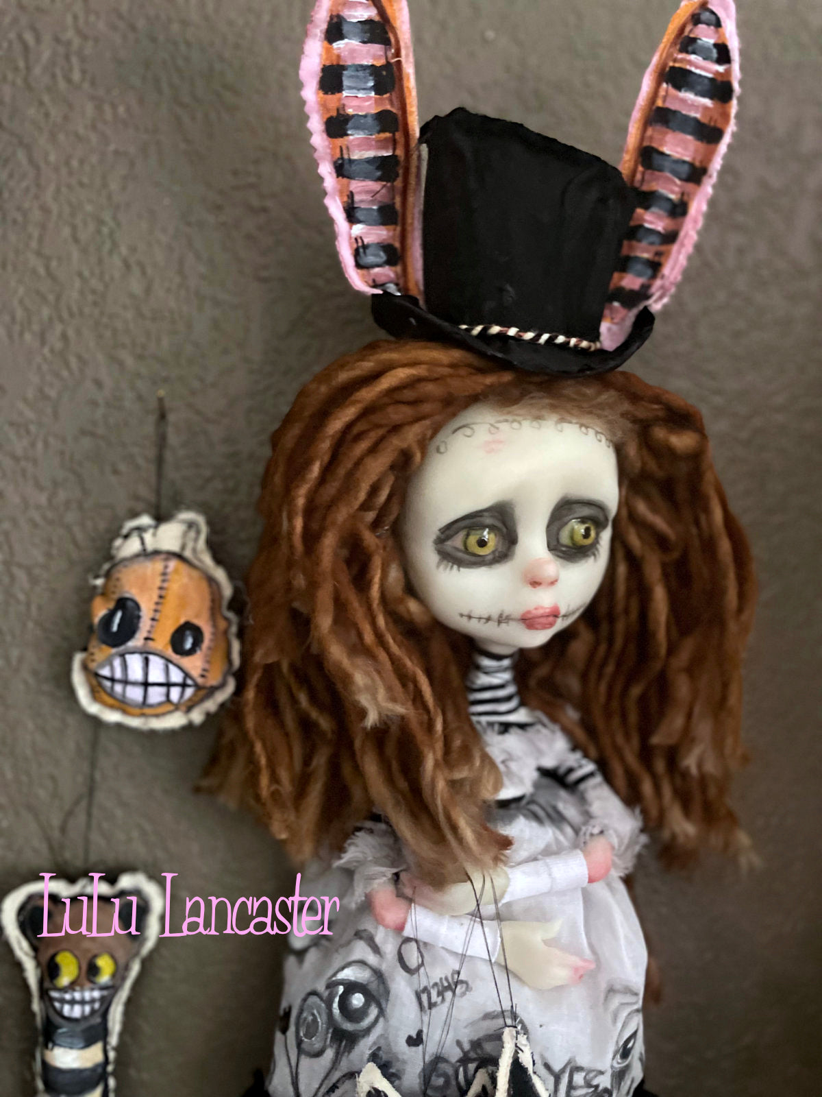 Embrette Little Nightmares Goth Bunny Original LuLu Lancaster Art Doll