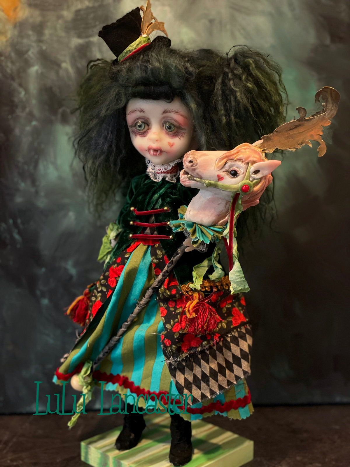 Bitten Rose Carousel Vampire Holiday Original LuLu Lancaster Art Doll