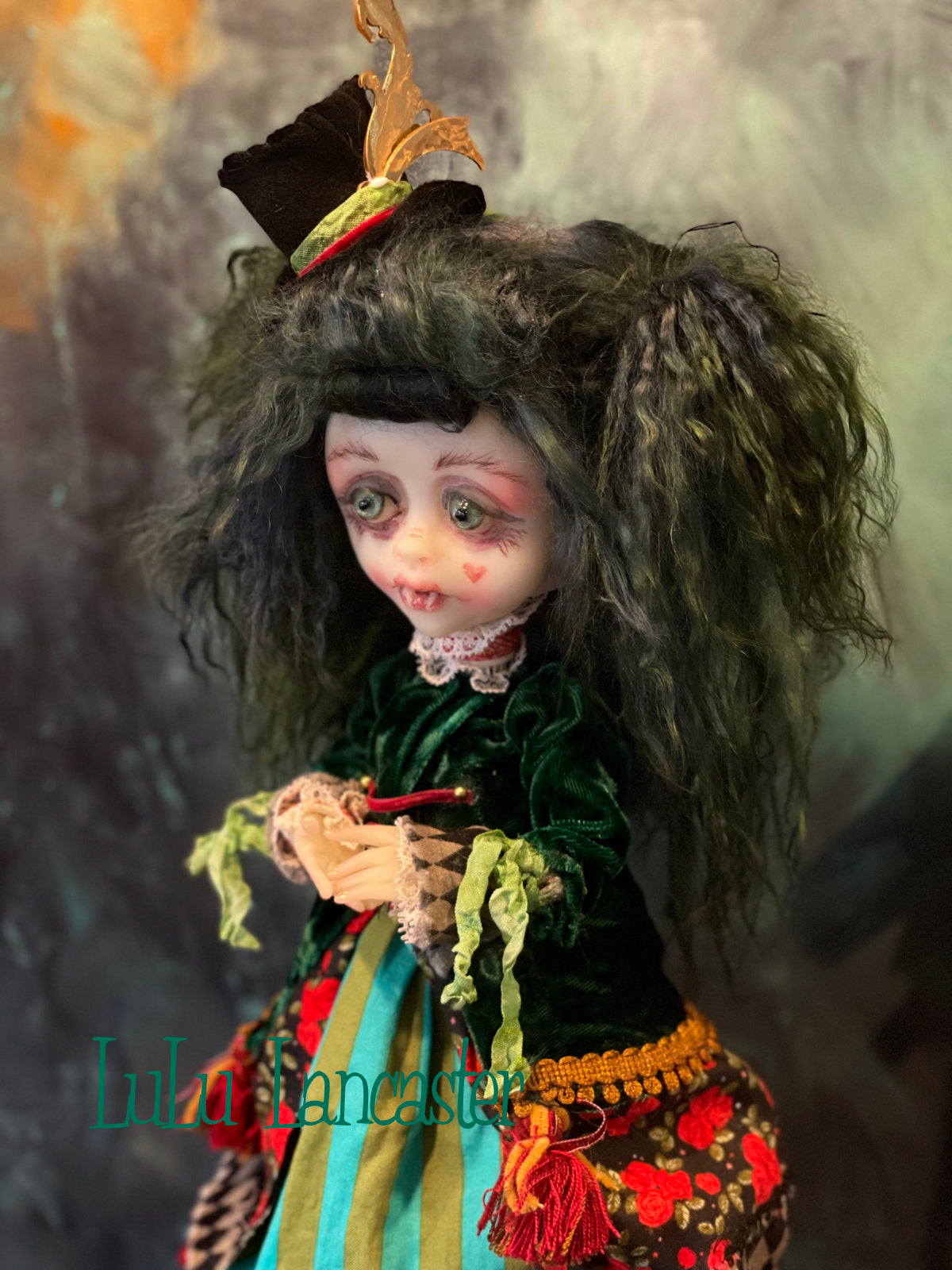 Bitten Rose Carousel Vampire Holiday Original LuLu Lancaster Art Doll