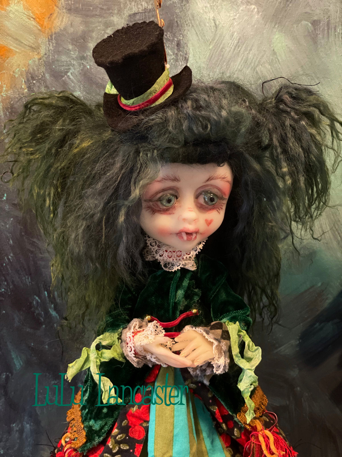 Bitten Rose Carousel Vampire Holiday Original LuLu Lancaster Art Doll