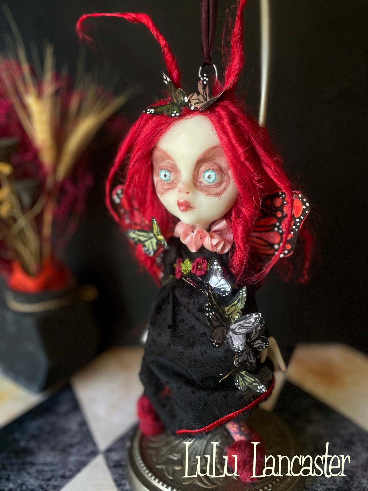 Mini Hanging Butterfly Aras Original LuLu Lancaster Art Doll