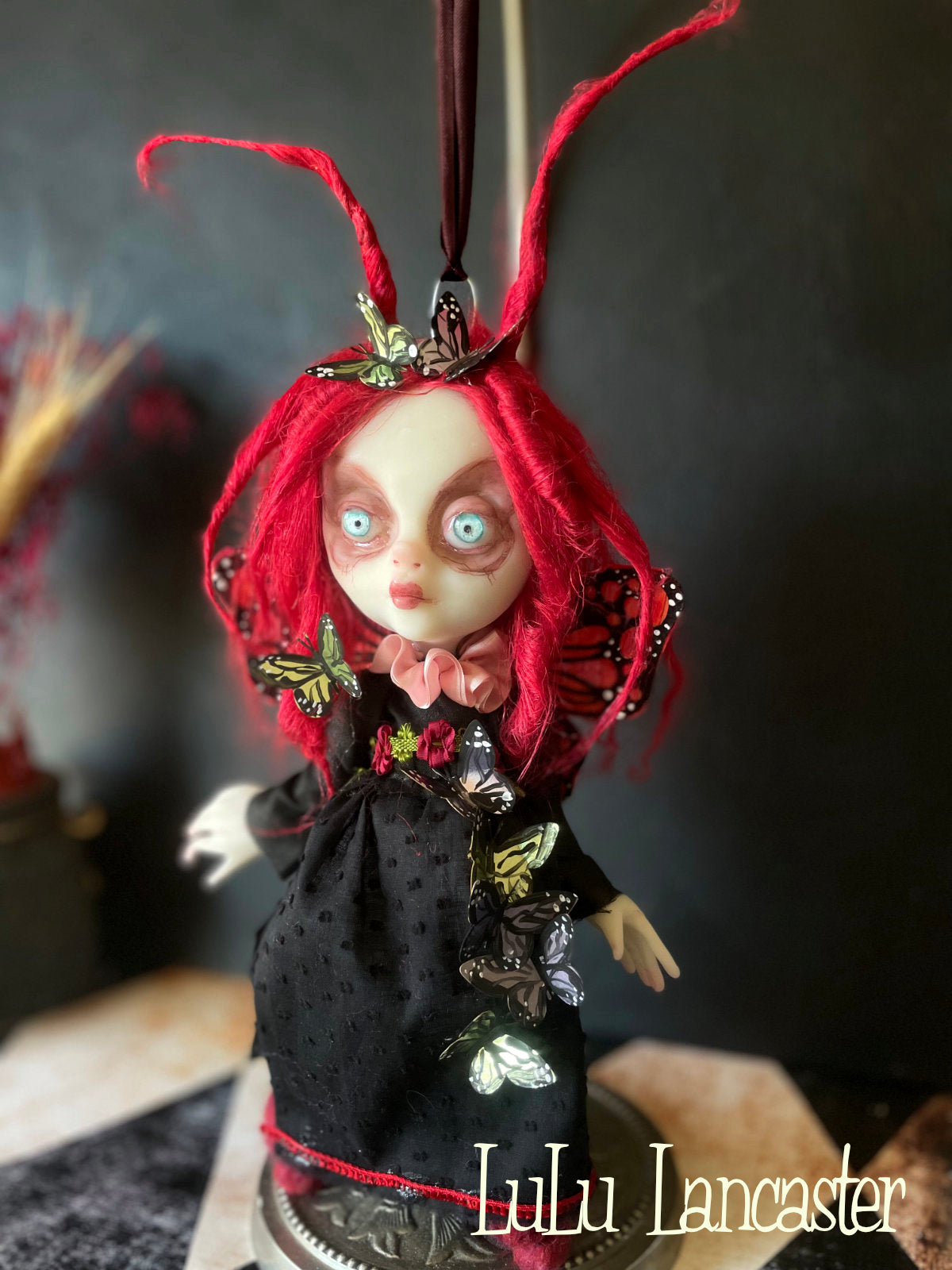 Mini Hanging Butterfly Aras Original LuLu Lancaster Art Doll
