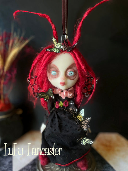 Mini Hanging Butterfly Aras Original LuLu Lancaster Art Doll