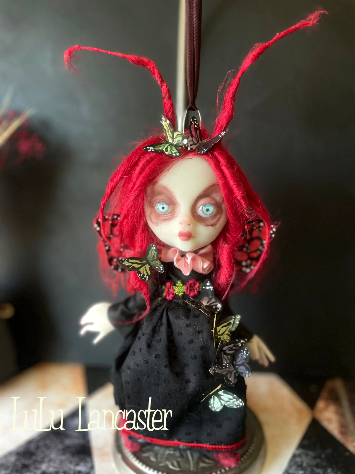 Mini Hanging Butterfly Aras Original LuLu Lancaster Art Doll
