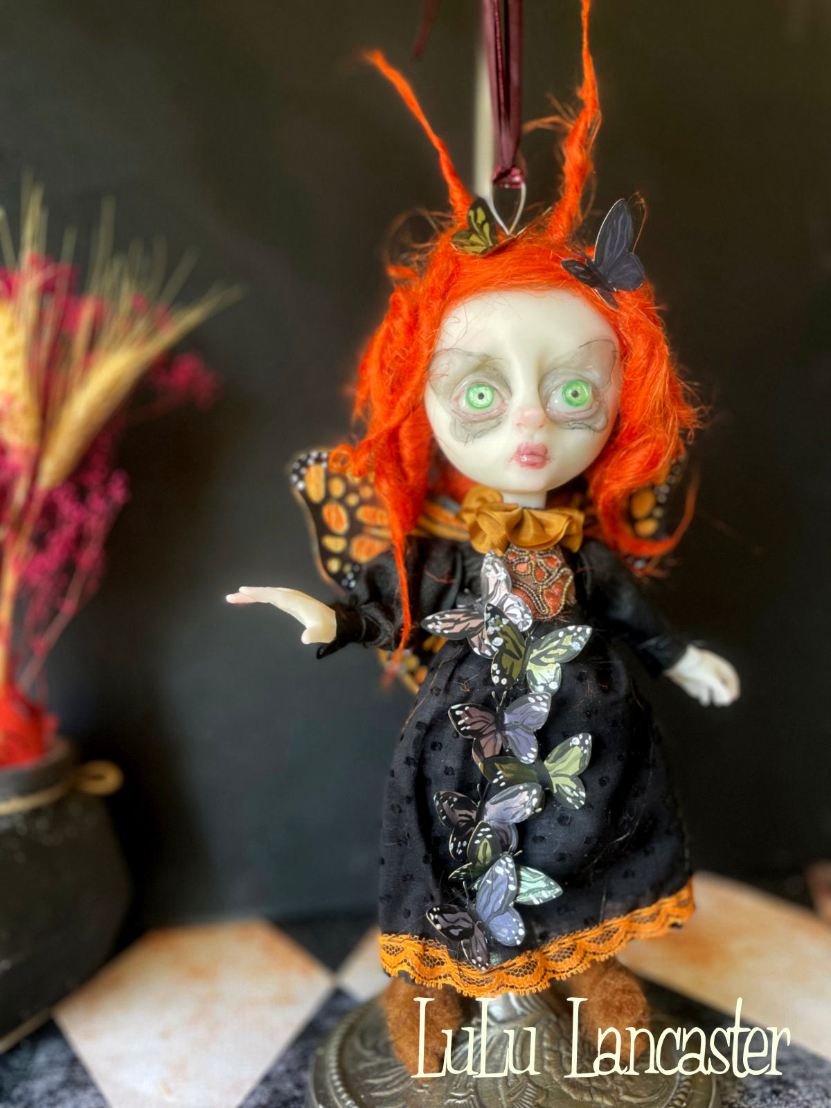 Mini Hanging Butterfly Anya Original LuLu Lancaster Art Doll