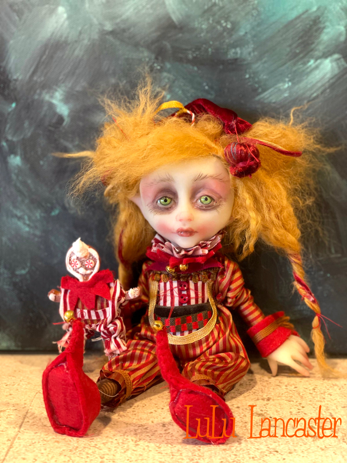 Cinnamon Cookie the Christmas Elf Original LuLu Lancaster Art Doll