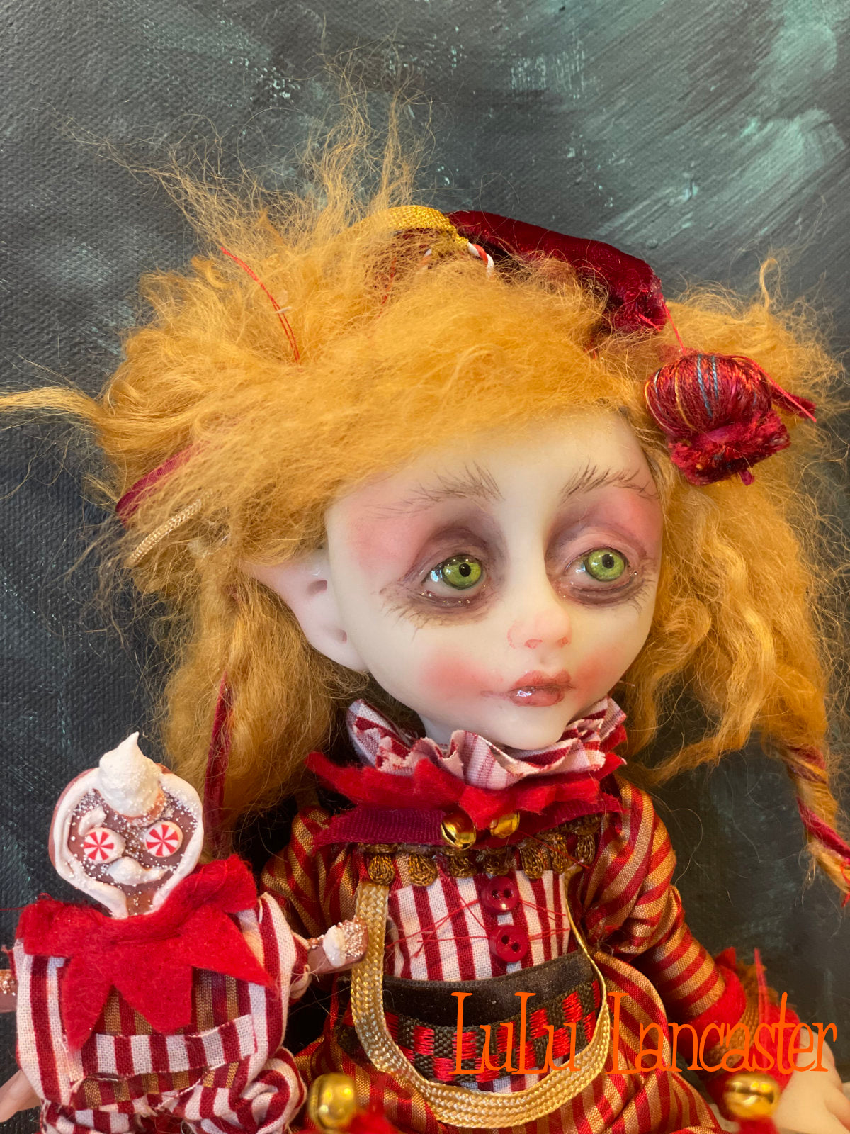 Cinnamon Cookie the Christmas Elf Original LuLu Lancaster Art Doll