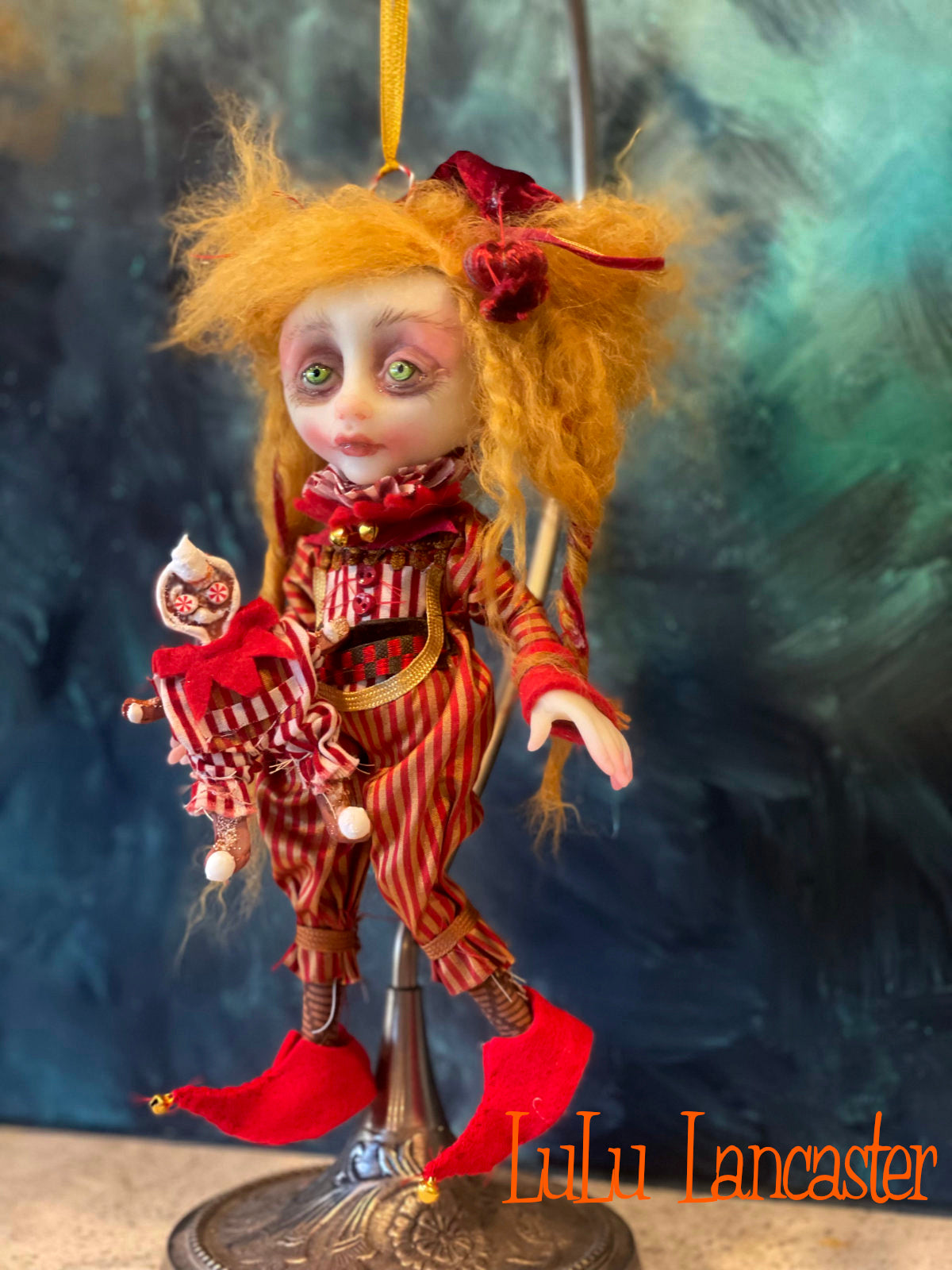 Cinnamon Cookie the Christmas Elf Original LuLu Lancaster Art Doll