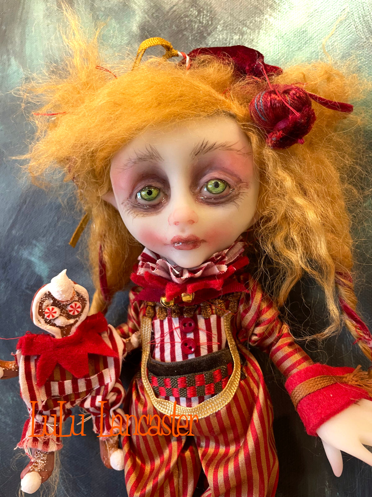 Cinnamon Cookie the Christmas Elf Original LuLu Lancaster Art Doll