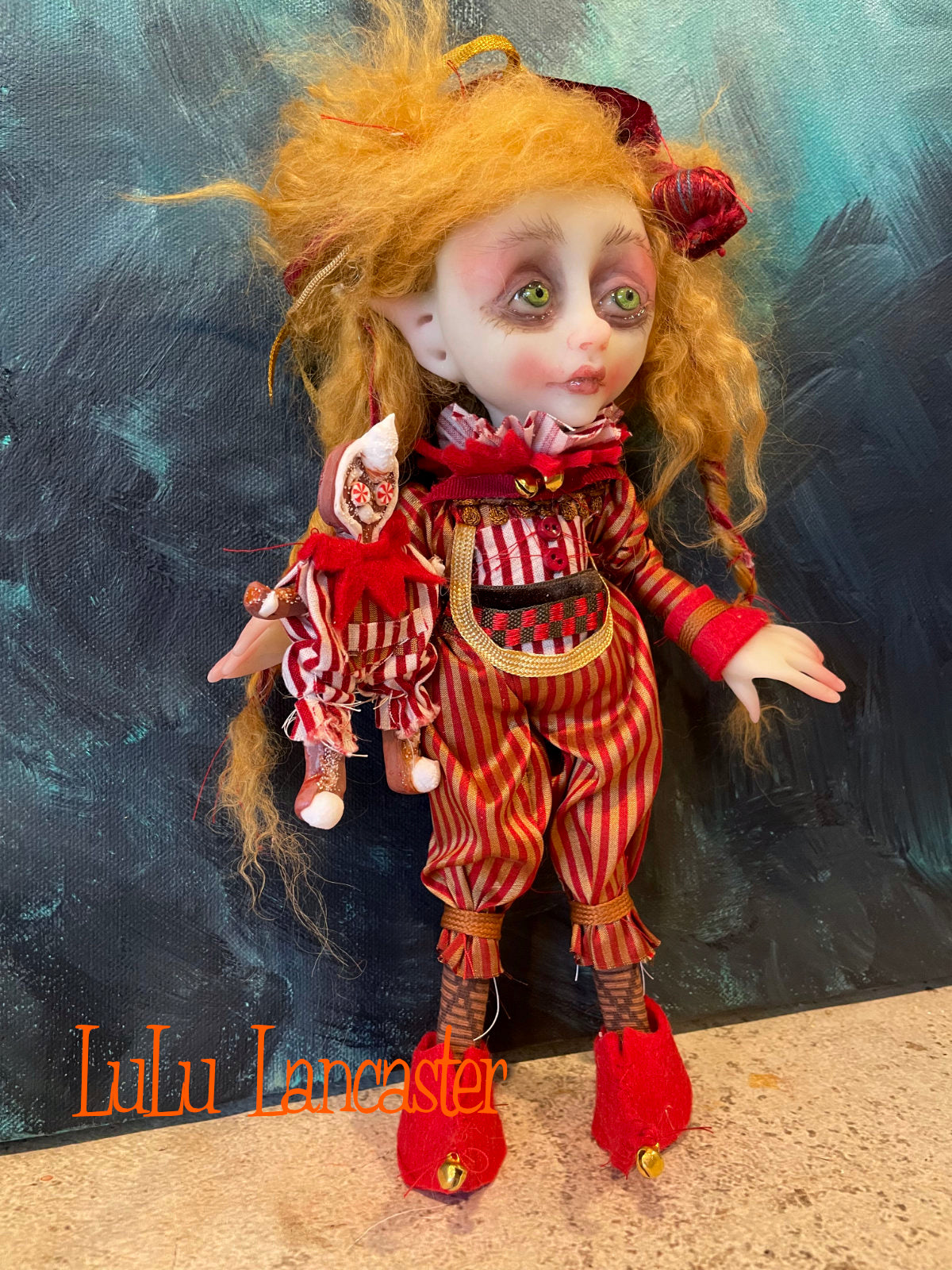 Cinnamon Cookie the Christmas Elf Original LuLu Lancaster Art Doll