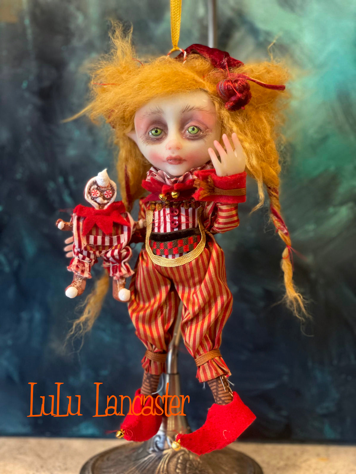 Cinnamon Cookie the Christmas Elf Original LuLu Lancaster Art Doll