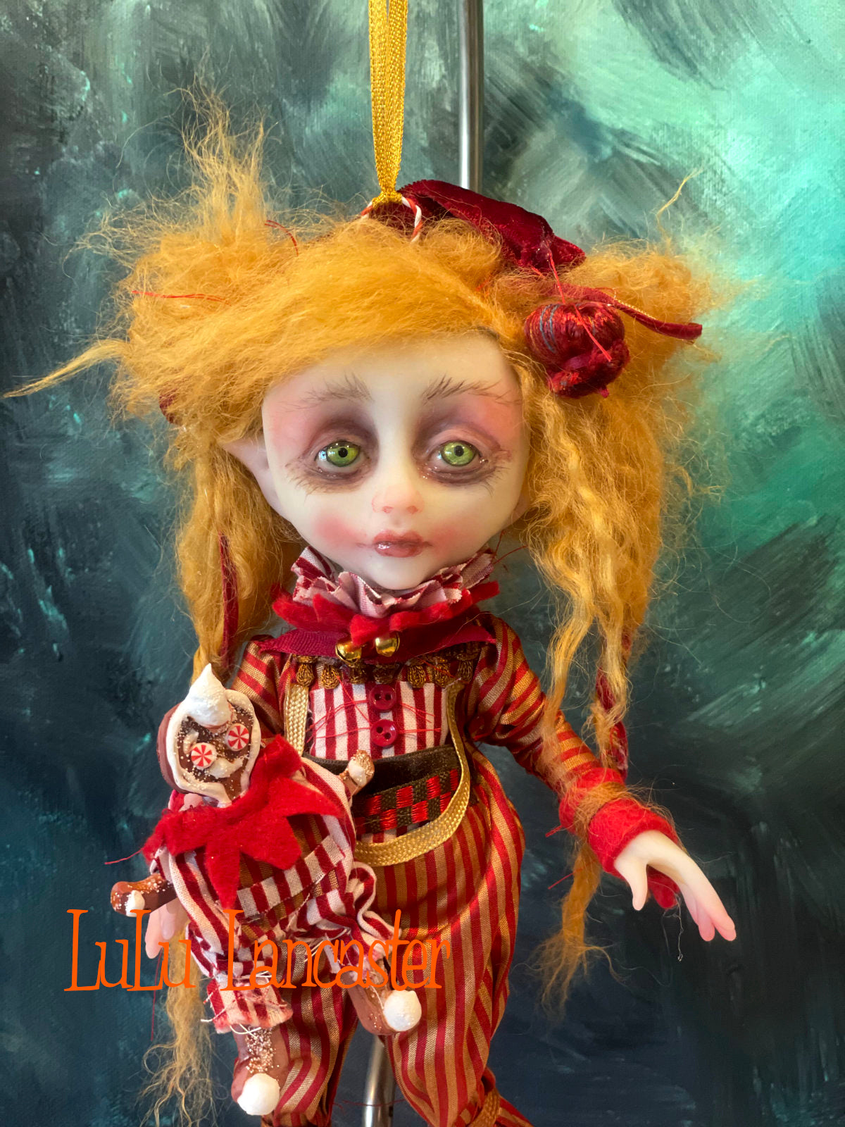 Cinnamon Cookie the Christmas Elf Original LuLu Lancaster Art Doll