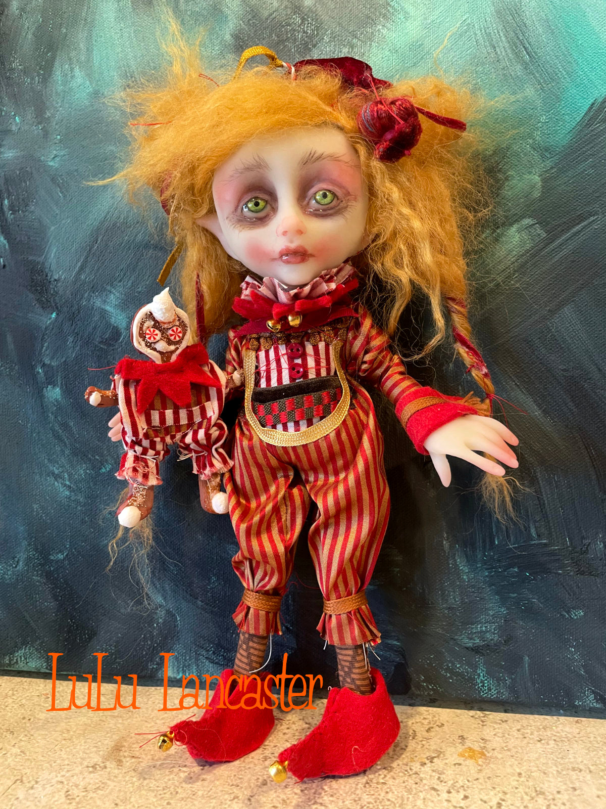 Cinnamon Cookie the Christmas Elf Original LuLu Lancaster Art Doll