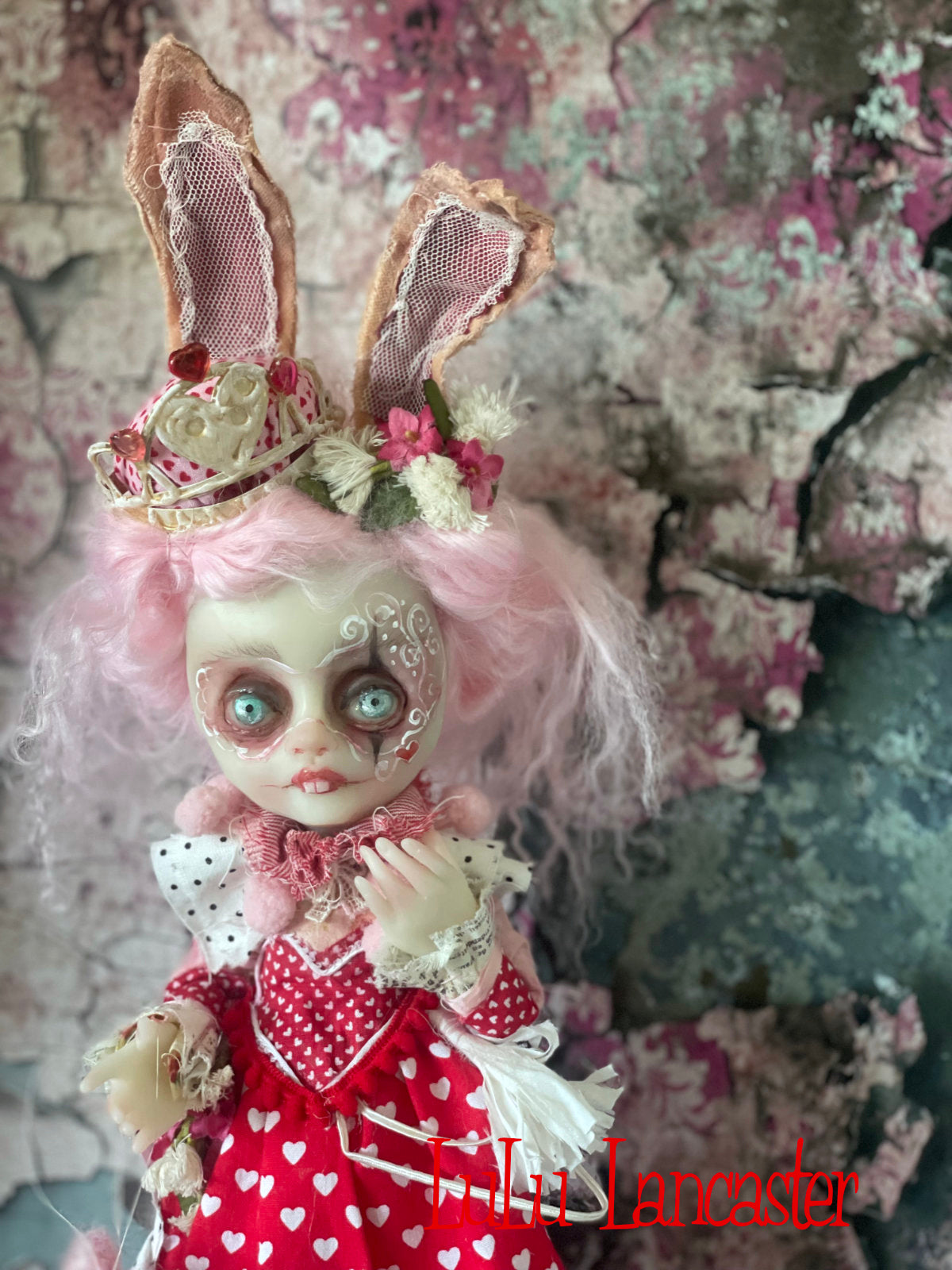 Hanah Heart the Bunny Queen Original LuLu Lancaster Art Doll