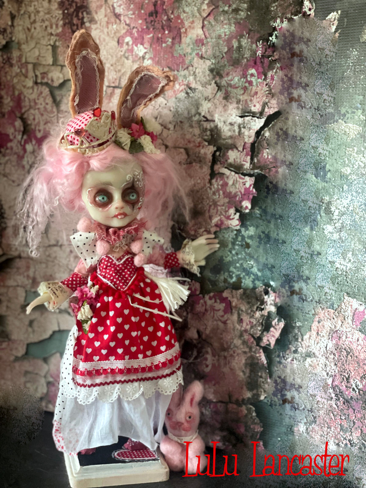 Hanah Heart the Bunny Queen Original LuLu Lancaster Art Doll