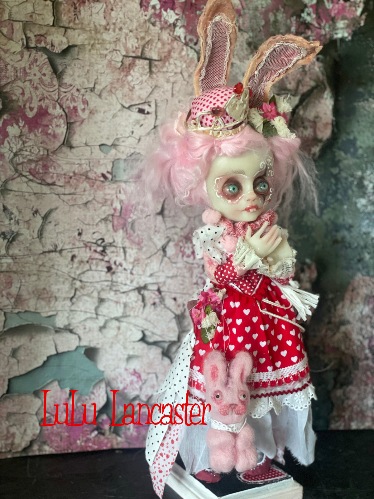 Hanah Heart the Bunny Queen Original LuLu Lancaster Art Doll