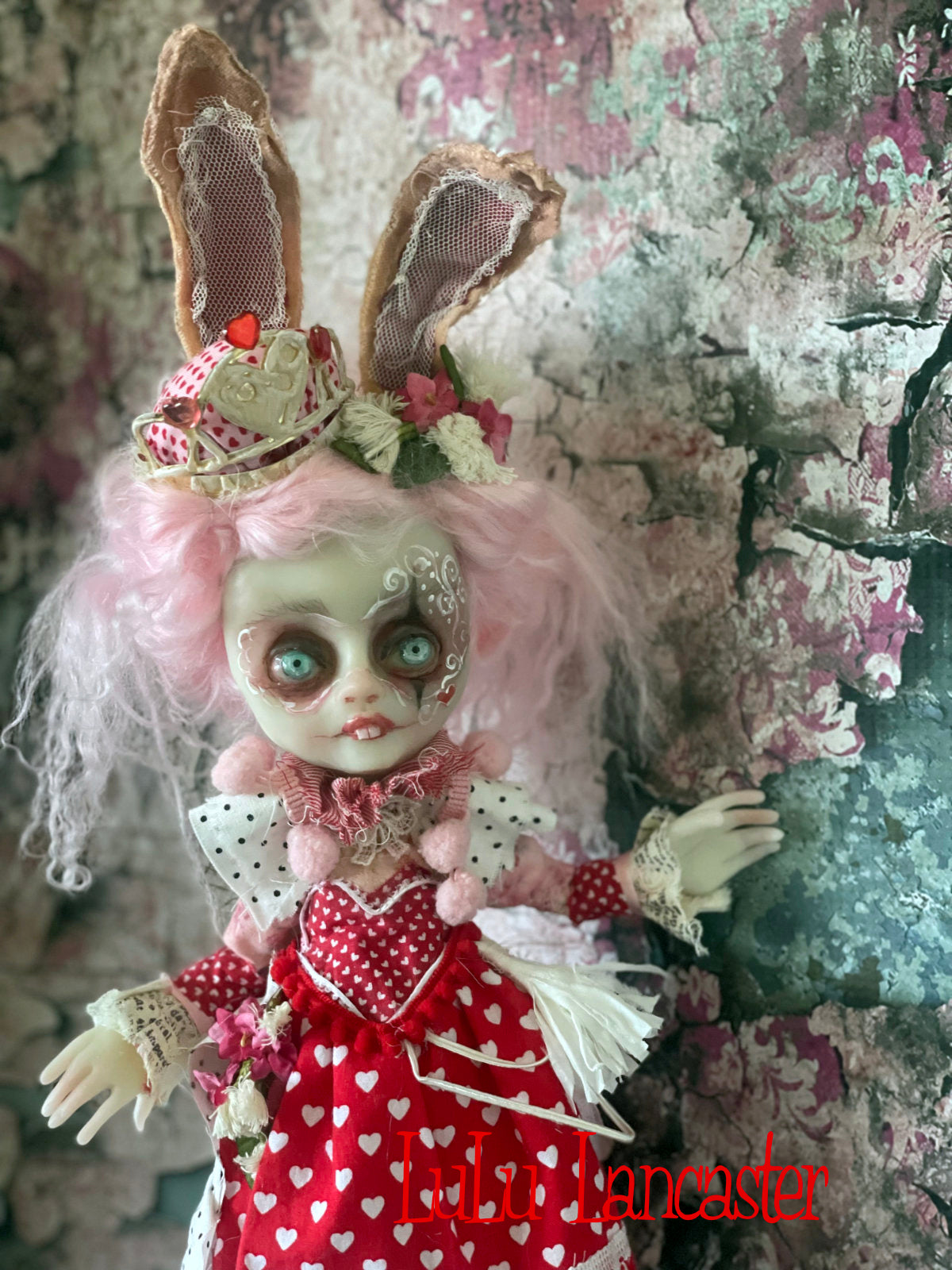 Hanah Heart the Bunny Queen Original LuLu Lancaster Art Doll