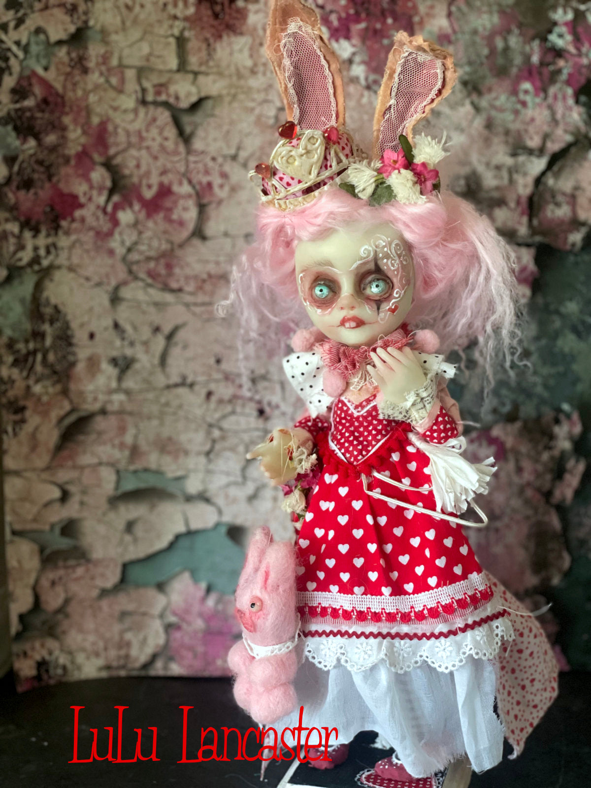 Hanah Heart the Bunny Queen Original LuLu Lancaster Art Doll