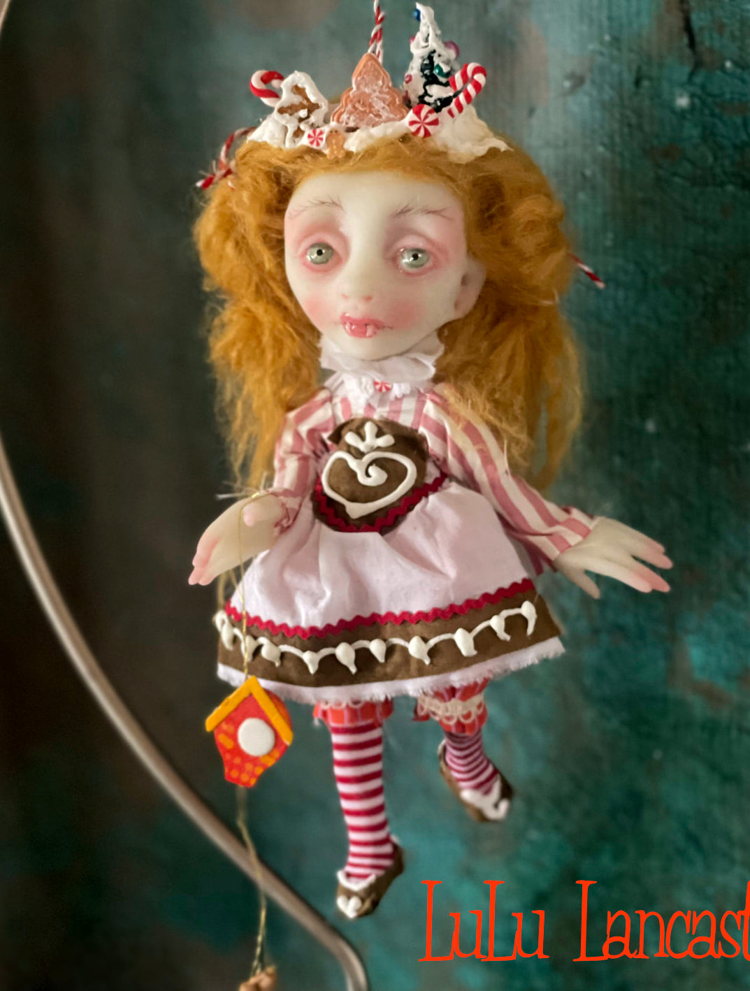 Freya Bavarian Vampire Mini Christmas hanging Original LuLu Lancaster Art Doll