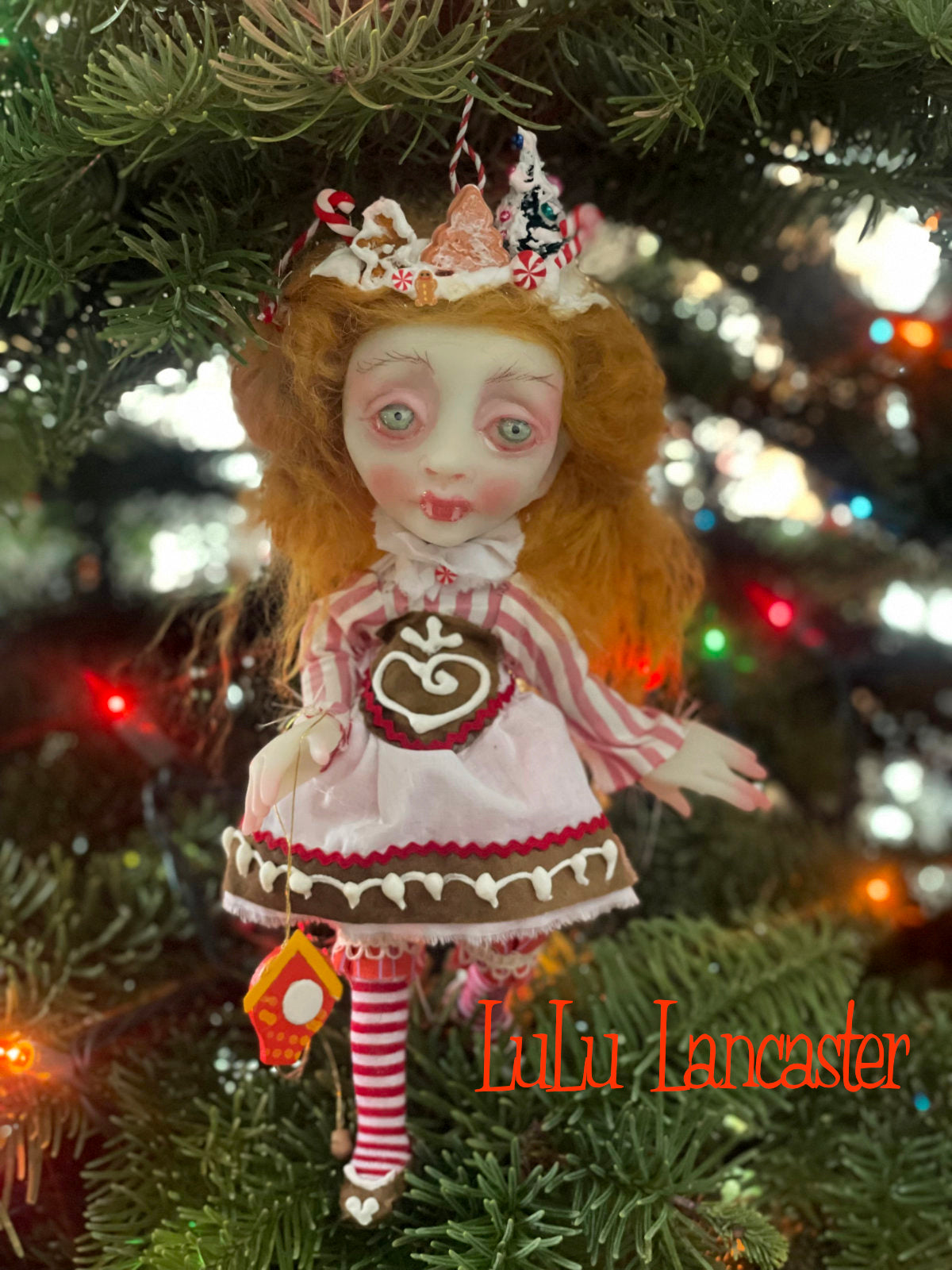 Freya Bavarian Vampire Mini Christmas hanging Original LuLu Lancaster Art Doll