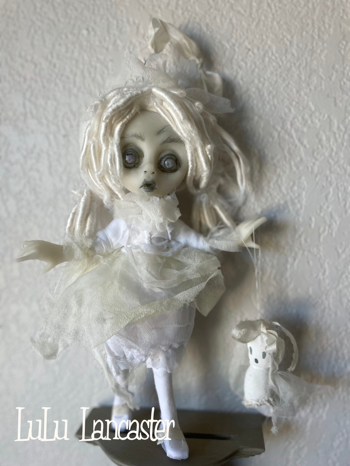 Mini hanging Ghostie Boo Original LuLu Lancaster Art Doll