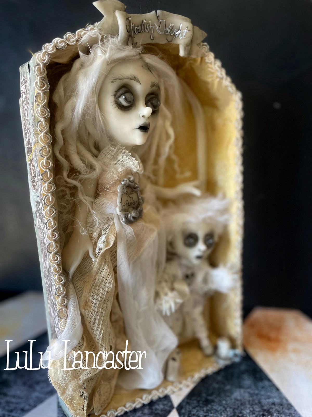 Ghoulish Delight Boxed ghosts Original LuLu Lancaster Art Doll