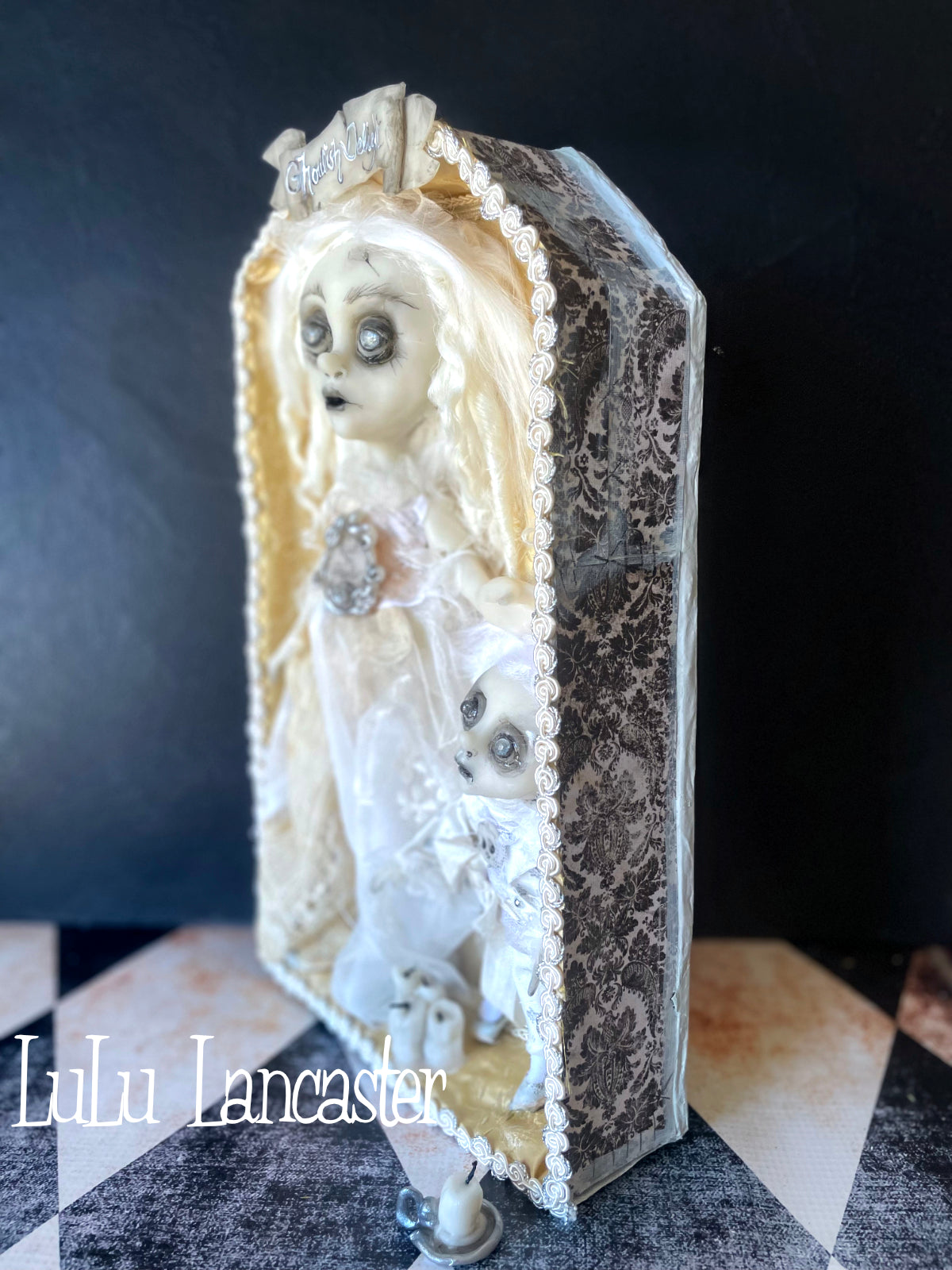 Ghoulish Delight Boxed ghosts Original LuLu Lancaster Art Doll