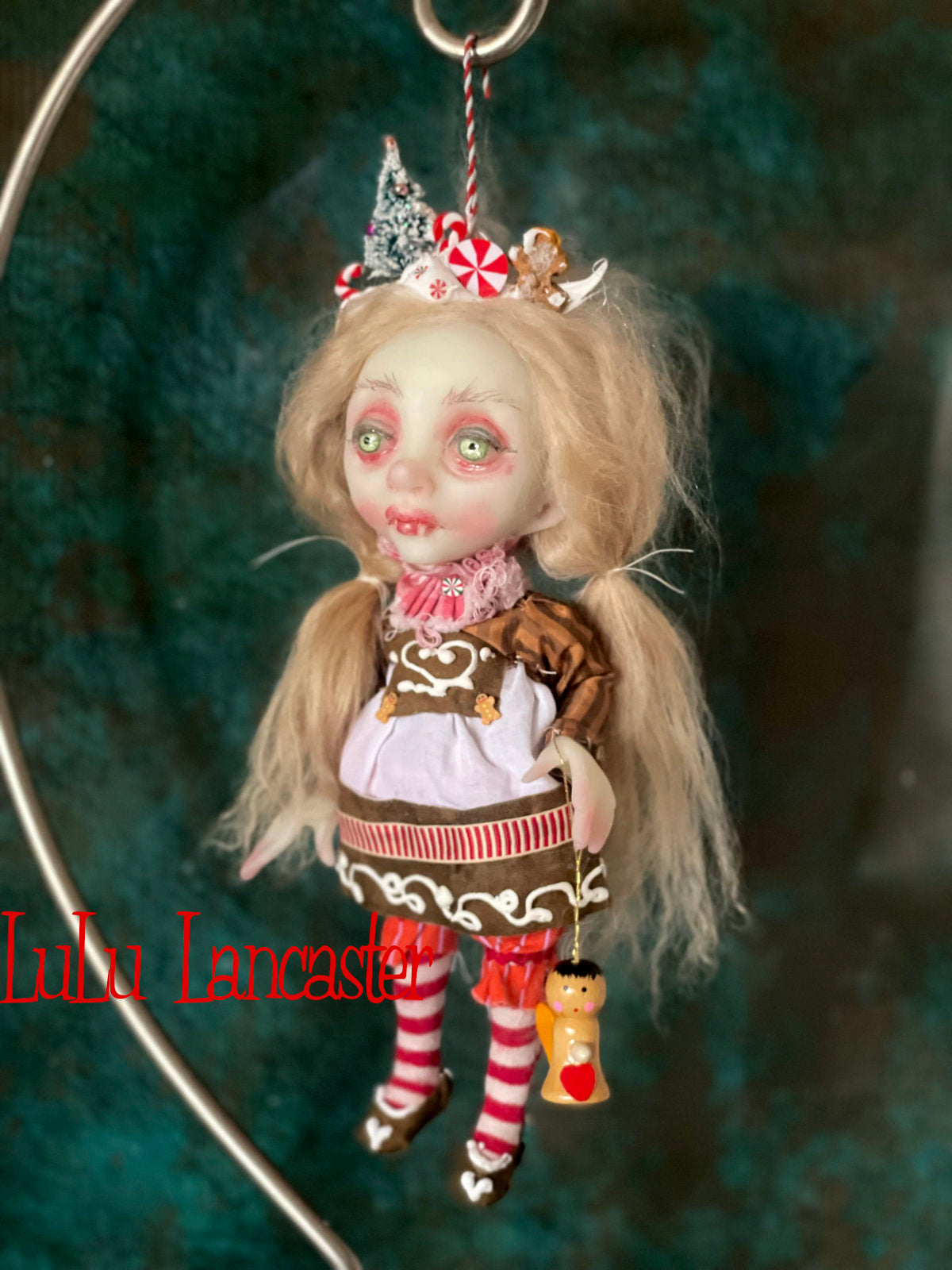 Gisela Bavarian Vampire Mini Christmas hanging Original LuLu Lancaster Art Doll