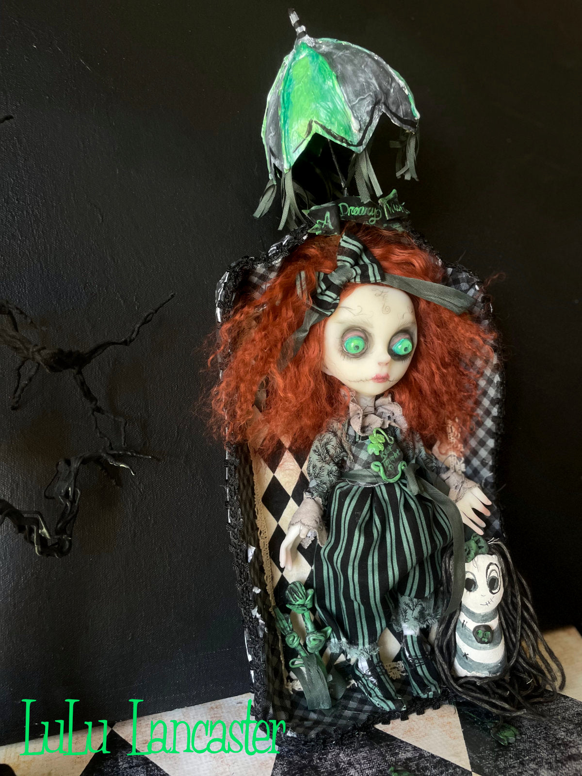 A Dreary Wish Boxed gloomy Grady Gravestone Original LuLu Lancaster Art Doll