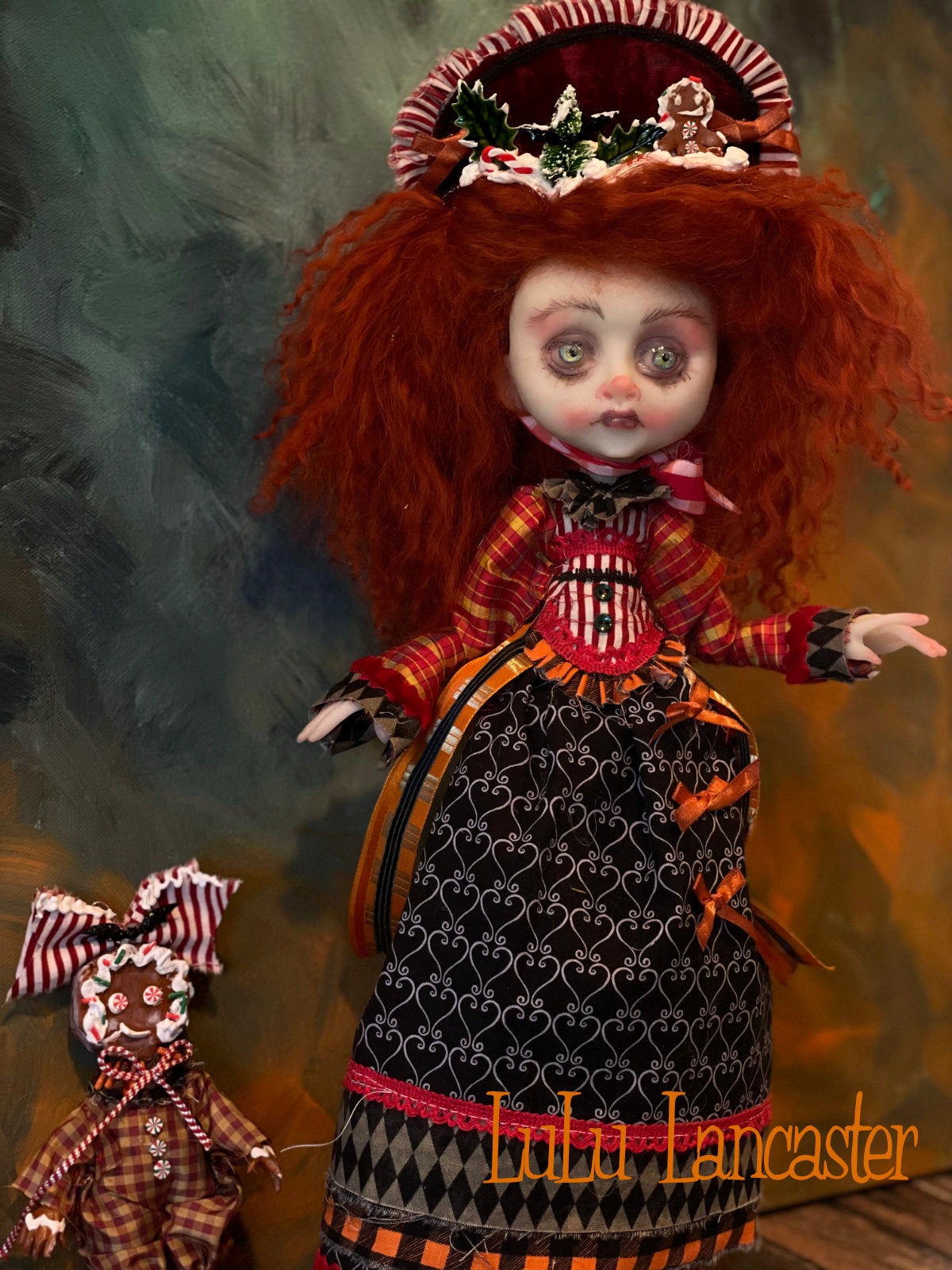 Gretel Gingerbread Goth Holiday Original LuLu Lancaster Art Doll