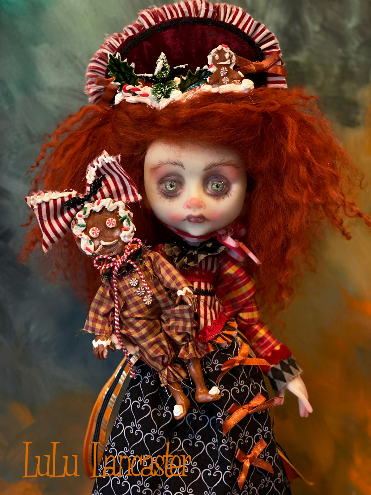 Gretel Gingerbread Goth Holiday Original LuLu Lancaster Art Doll
