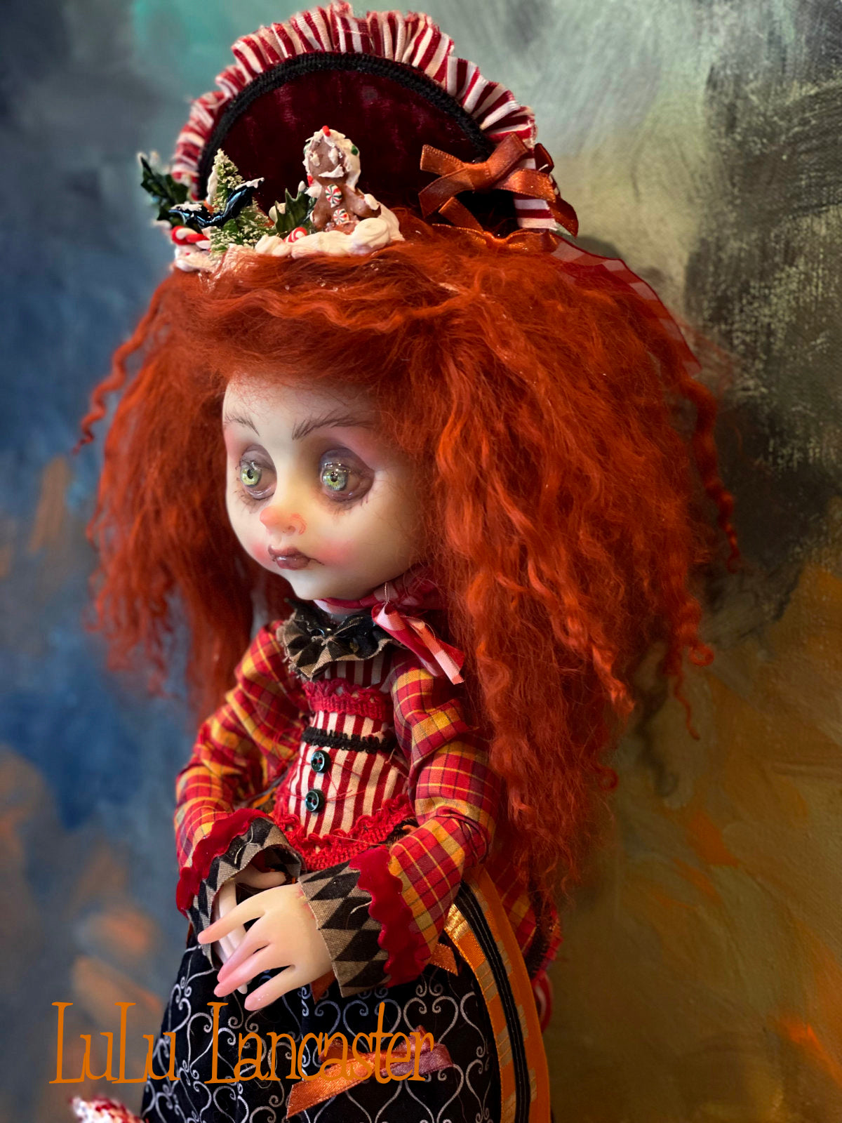 Gretel Gingerbread Goth Holiday Original LuLu Lancaster Art Doll