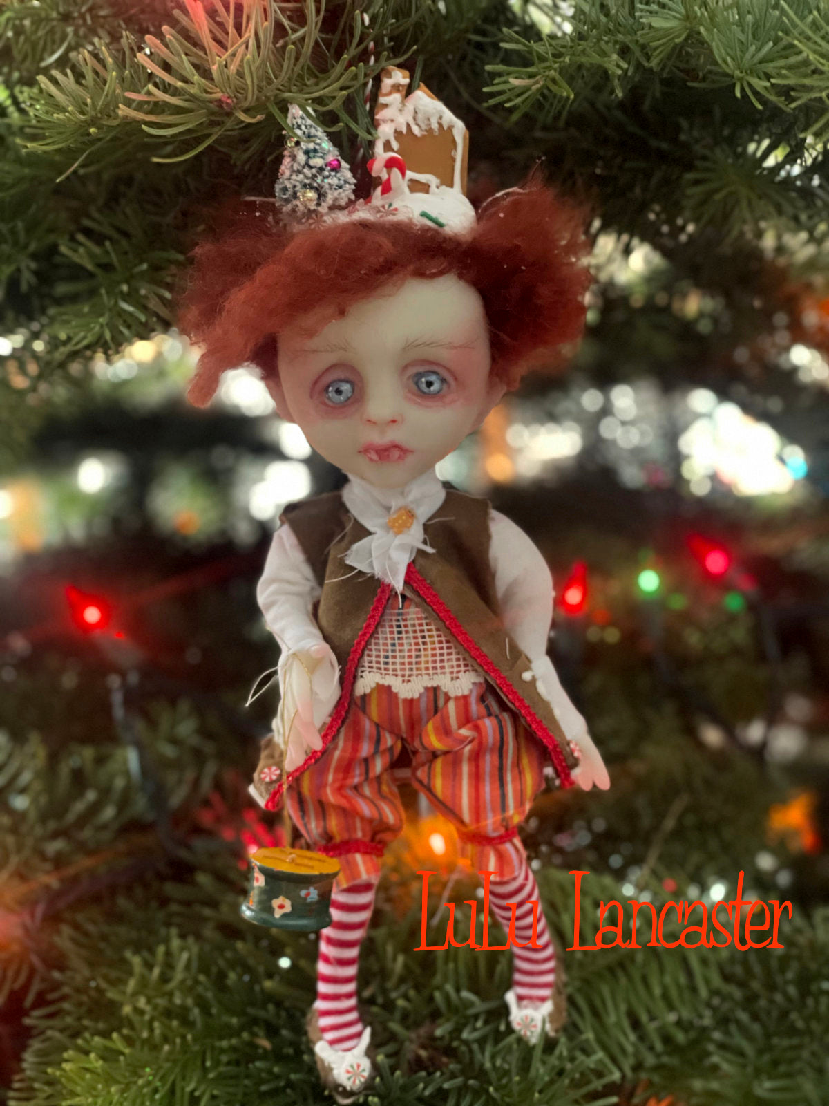 Günter Bavarian Vampire Mini Christmas hanging Original LuLu Lancaster Art Doll