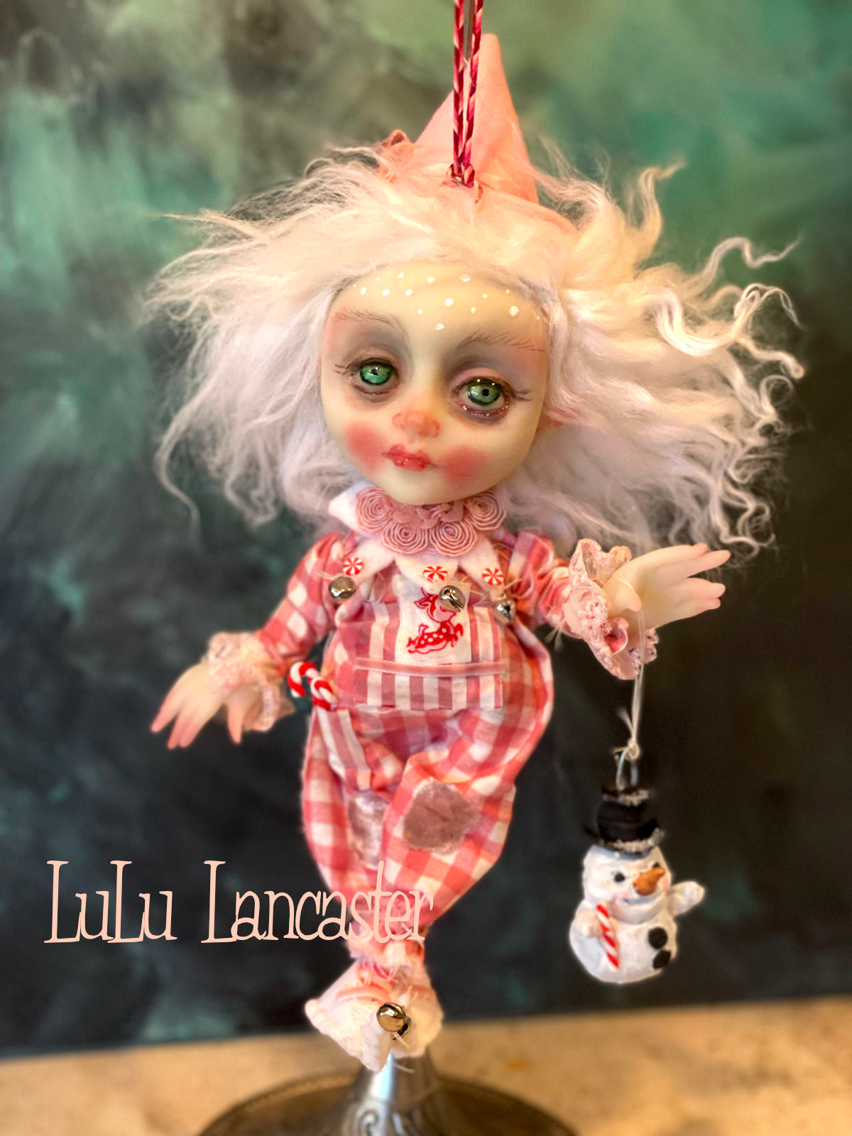 Holly Doodle the Christmas Elf Original LuLu Lancaster Art Doll