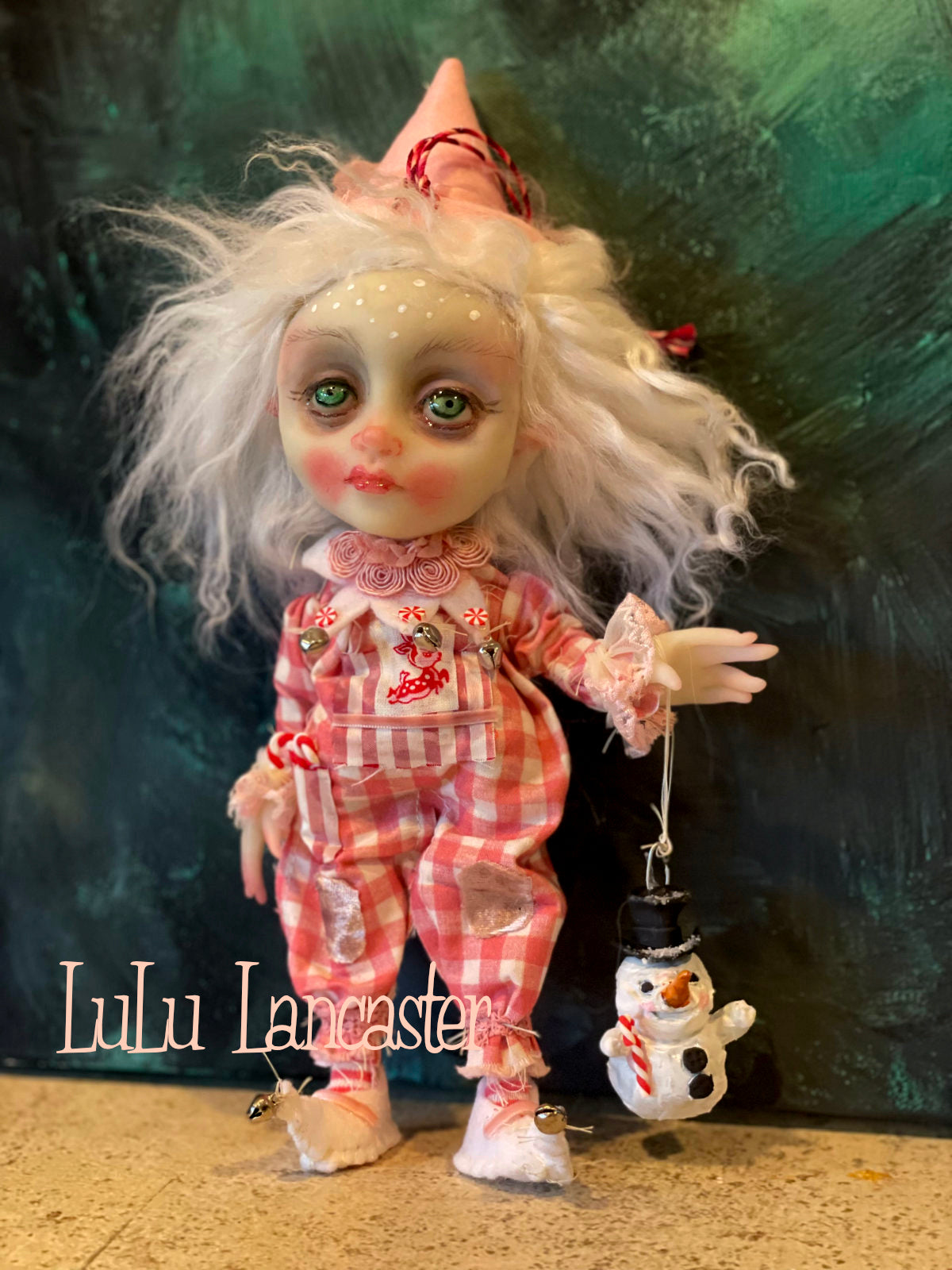 Holly Doodle the Christmas Elf Original LuLu Lancaster Art Doll
