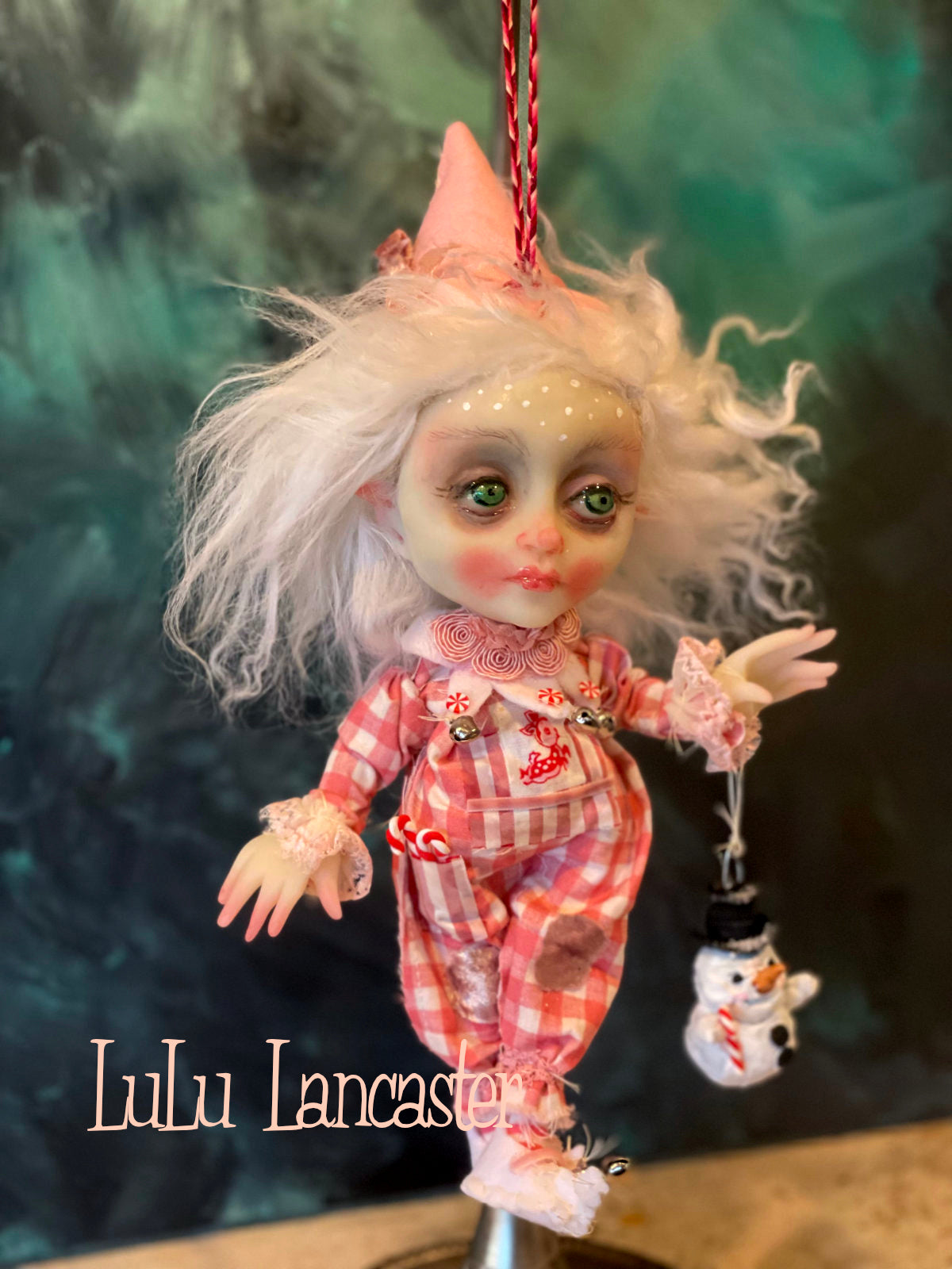 Holly Doodle the Christmas Elf Original LuLu Lancaster Art Doll