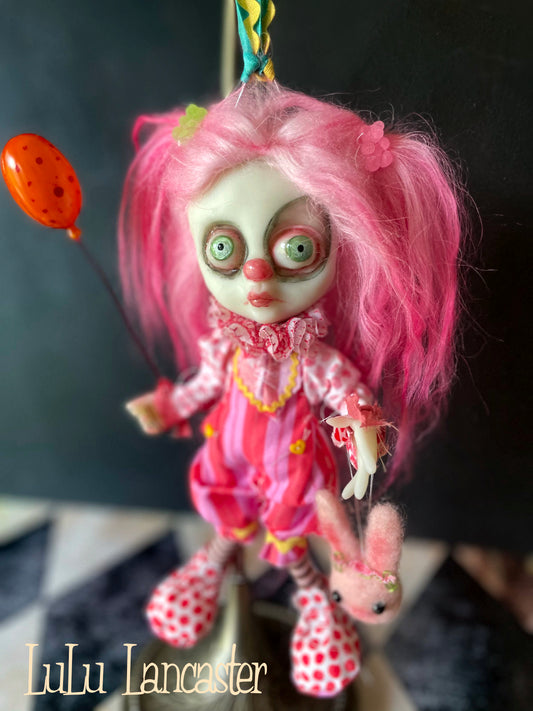 JoPoP clown Mini hanging Original LuLu Lancaster Art Doll