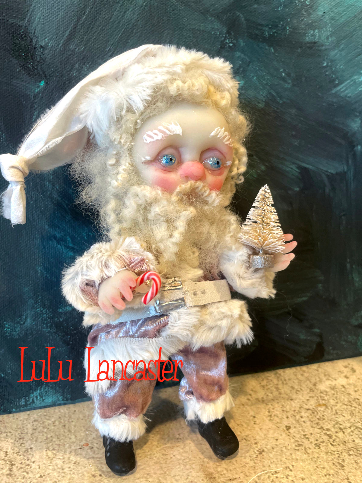 Kris Mini Christmas hanging Santa Original LuLu Lancaster Art Doll