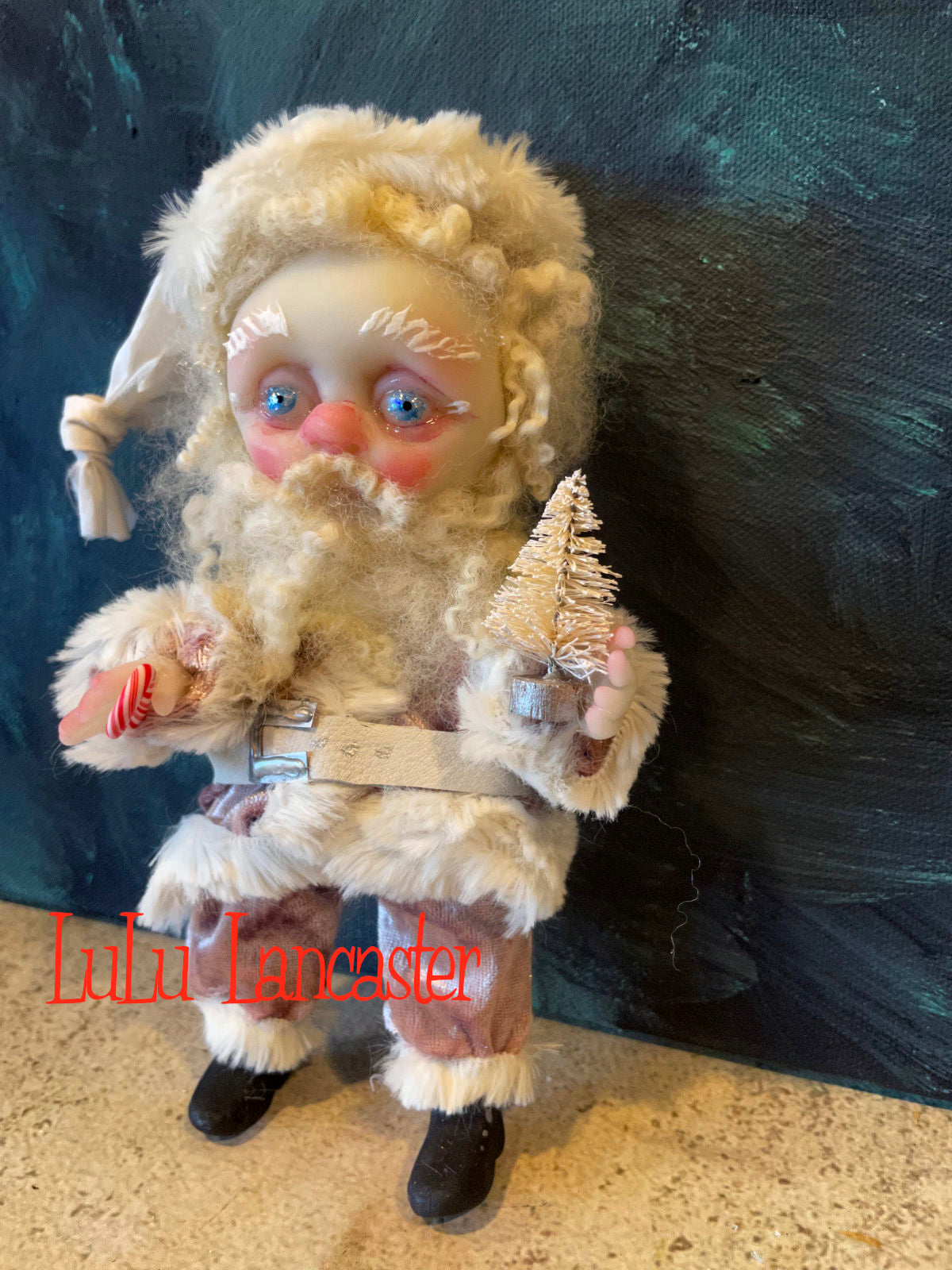 Kris Mini Christmas hanging Santa Original LuLu Lancaster Art Doll