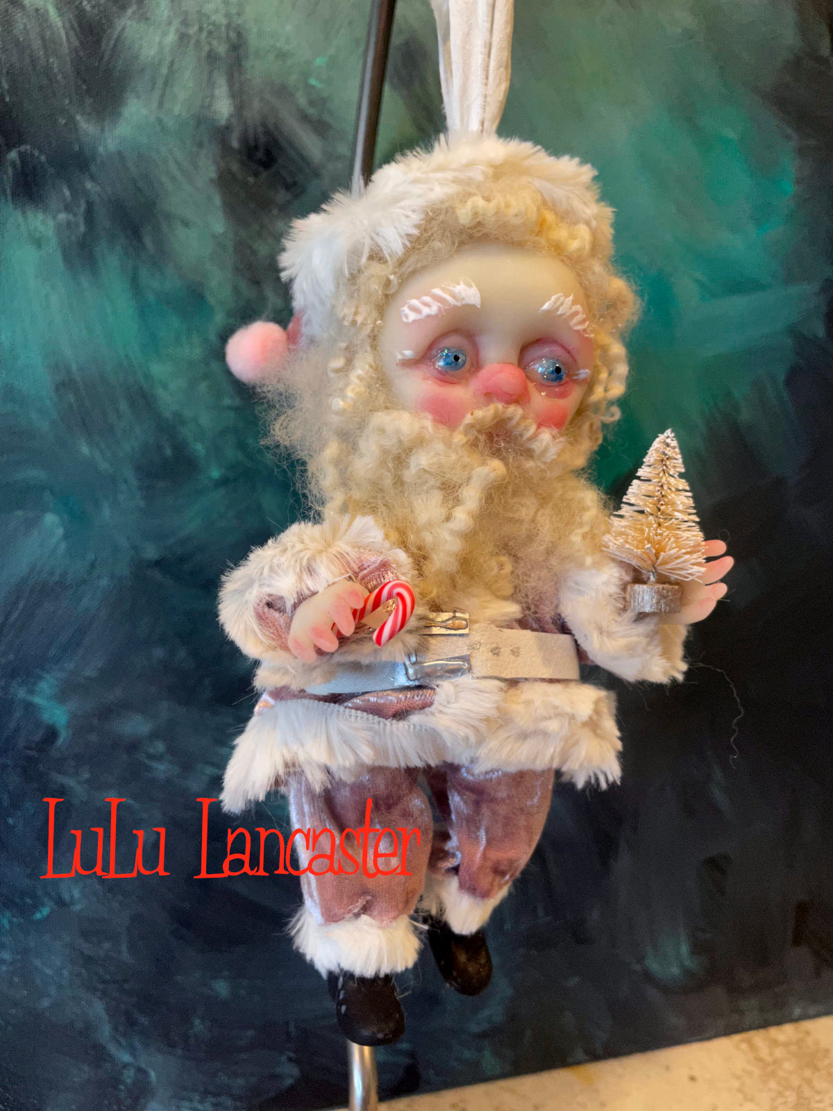 Kris Mini Christmas hanging Santa Original LuLu Lancaster Art Doll