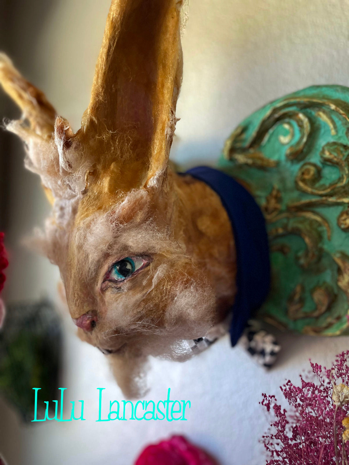 MaRcH HaRe wall hanging Faux taxidermy LuLu's Wonderland Original LuLu Lancaster Art