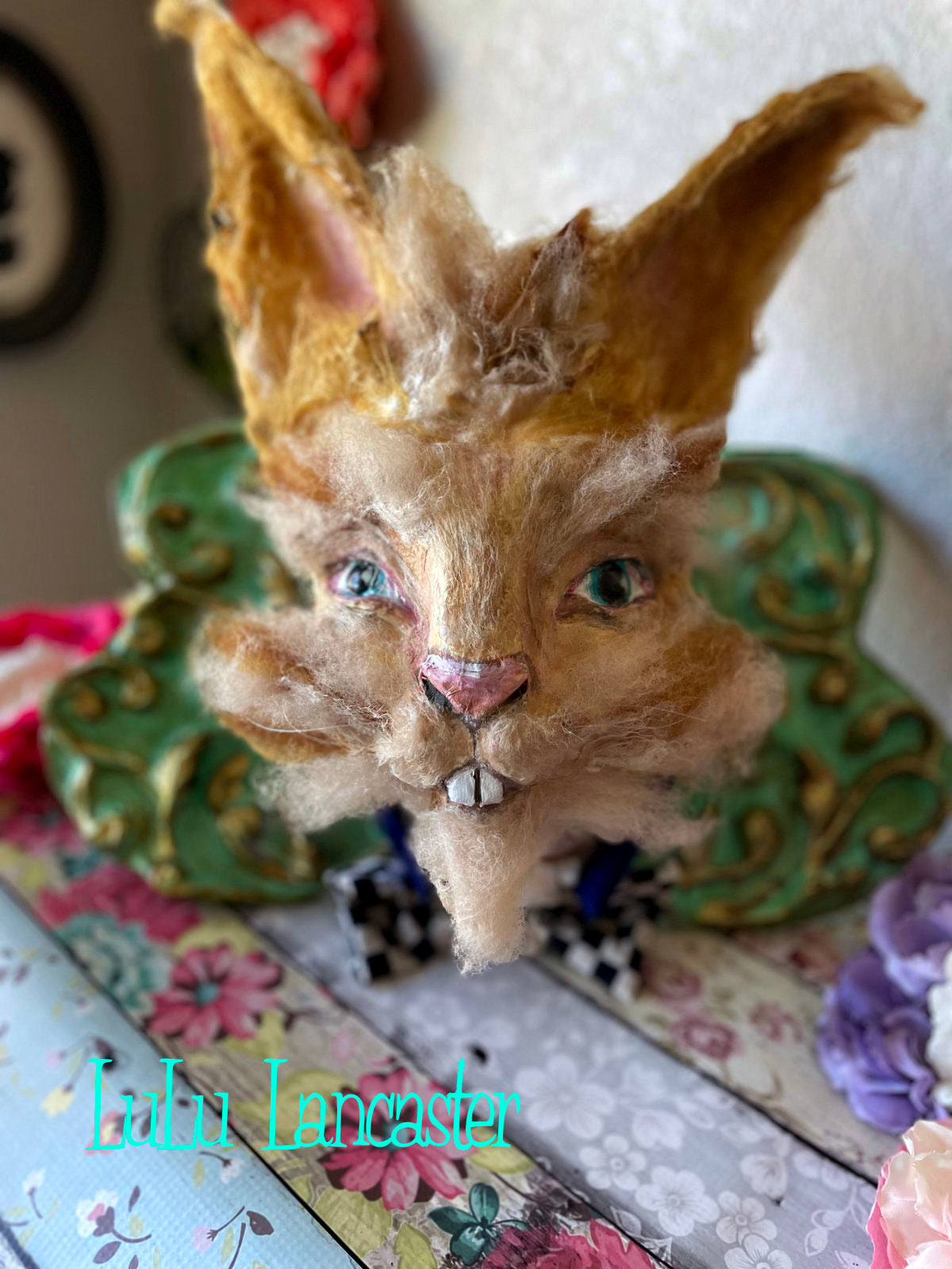 MaRcH HaRe wall hanging Faux taxidermy LuLu's Wonderland Original LuLu Lancaster Art