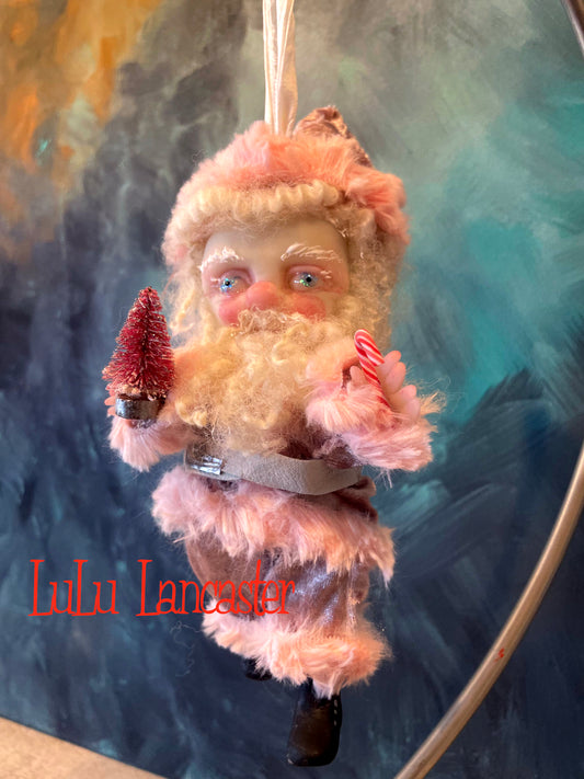 Nick Mini Christmas hanging Santa Original LuLu Lancaster Art Doll