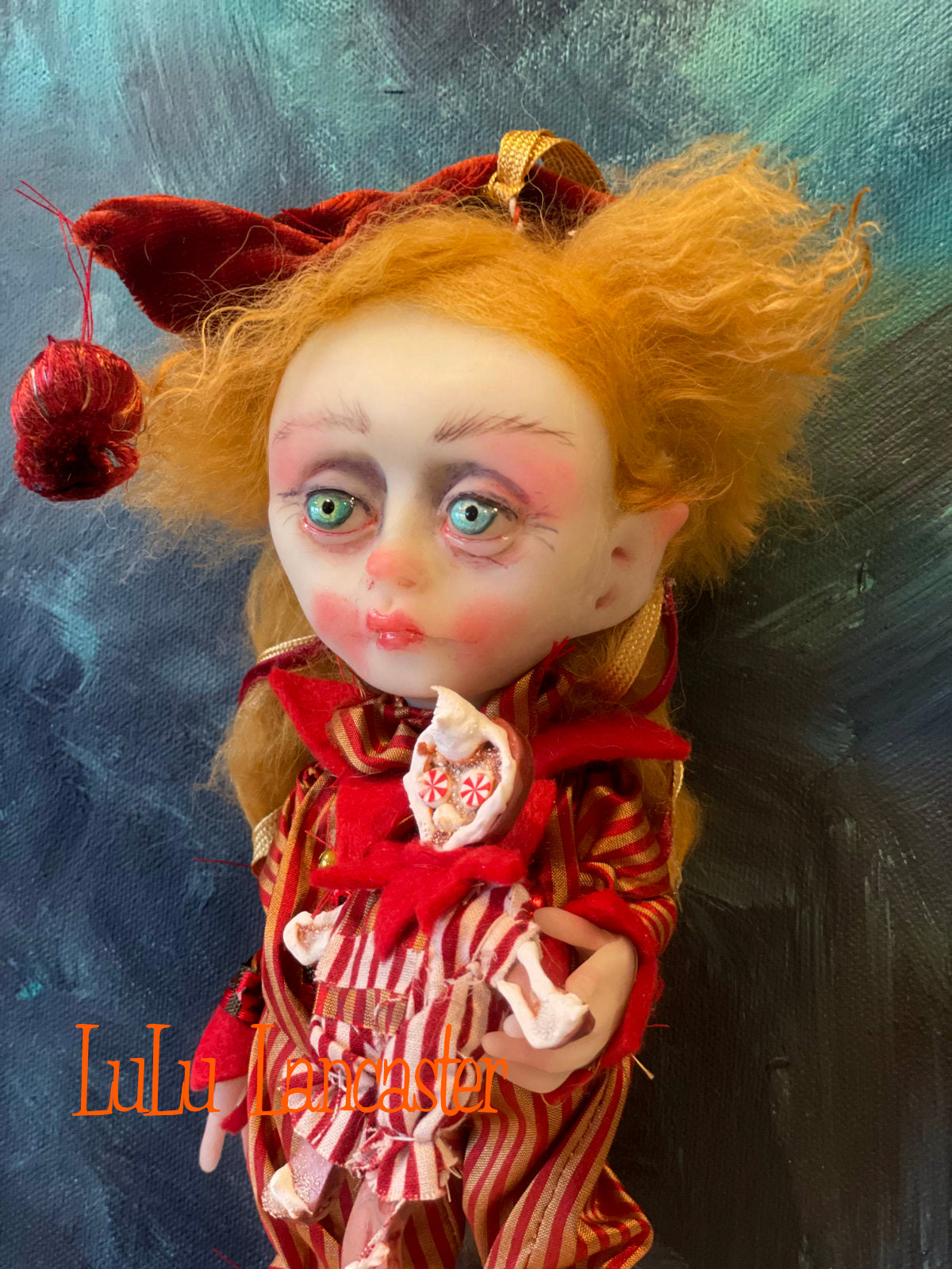 Nutmeg Cookie the Christmas Elf Original LuLu Lancaster Art Doll